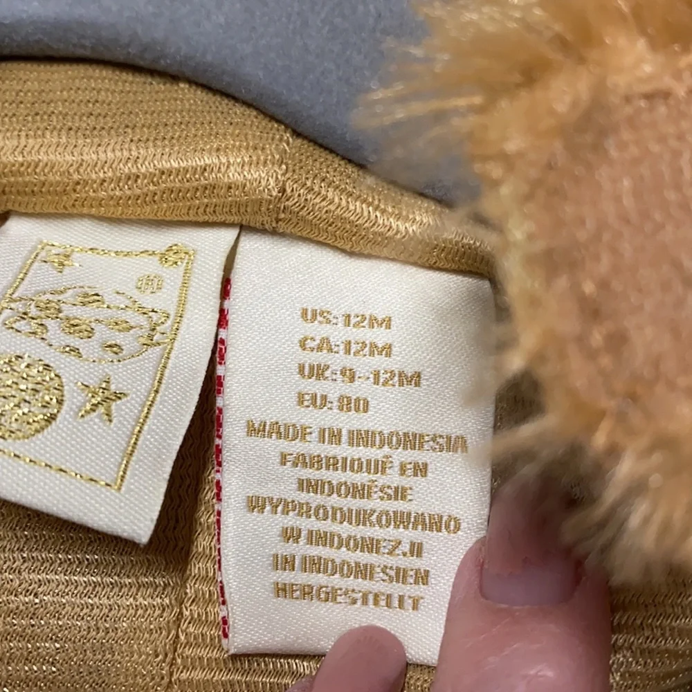 Lion Halloween Costume Size 12 Months